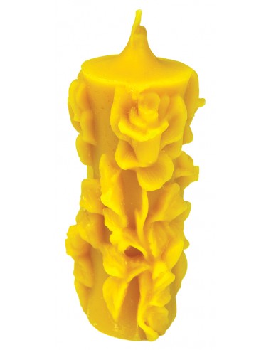 Silikonform Kerze mit Rosen - Höhe 11 cm