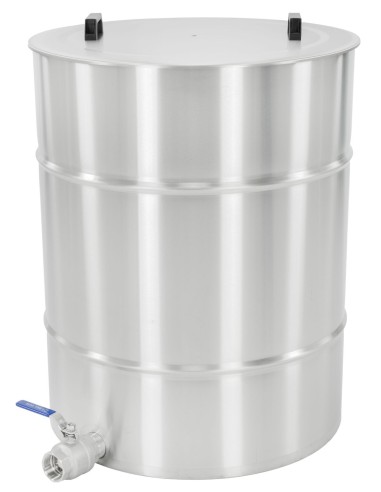 Edelstahl-Abfüllbehälter 500 kg, 2" Kugelhahn