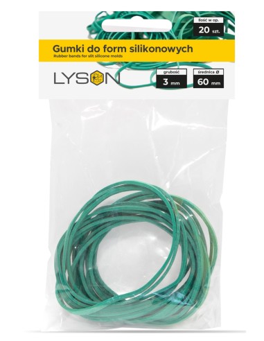 GUMMIBÄNDER FÜR SILIKONFORMEN 40x3, 20 STK.